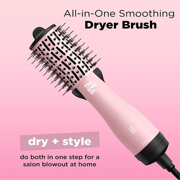 Conair InfinitiPRO The Knot Dr. Dryer Brush, Pink - Picture 6 of 7